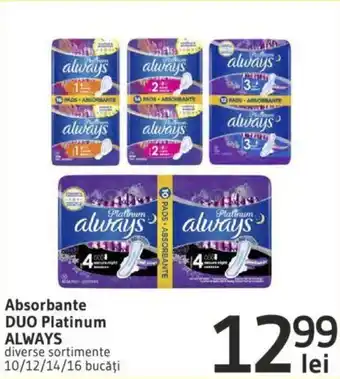 Absorbante DUO Platinum ALWAYS