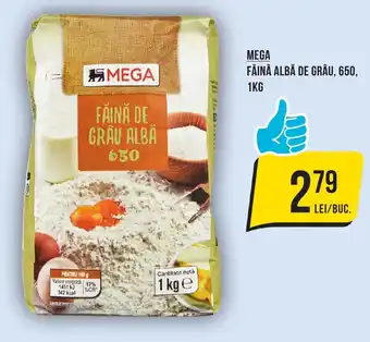 Mega Image MEGA FĂINĂ ALBĂ DE GRÂU, 650, 1KG Ofertă