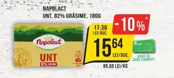 Mega Image NAPOLACT UNT, 82% GRĂSIME, 180G Ofertă