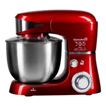 Elefant Mixer planetar cu bol din inox hausberg hb-7620, 1000 w, 6 trepte, 5 l, rosu Ofertă
