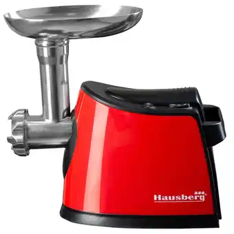 Masina de tocat carne hausberg hb-3440rs, 1600 w, capacitate 1kg/min, functie inversa, rosu