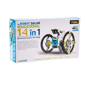 Kit constructie - robot solar 14 in 1, limba romana