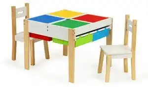 Set masă și scaune pentru copii colorat