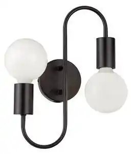 Aplica minimalista neagra jane w2 2x40w e27