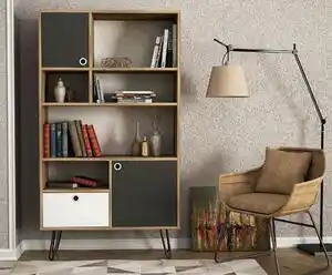 Favi Raft karamel - walnut, anthracite Ofertă