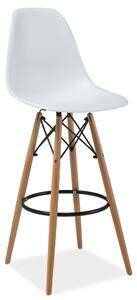Favi Scaun de bar din lemn si plastic enzo h1, 47x42x108 Ofertă