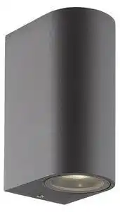 Favi Aplica de exterior minimalista tilos w2 gri inchis rotunda 2x35w gu10 Ofertă