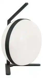 Veioza minimalista neagra palma din sticla si metal 1x40w e27