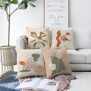 Set 4 fețe de pernă minimalist cushion covers rainbow, 55 x 55 cm