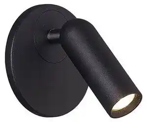 Aplica minimalista neagra emma w1 cu led 3w