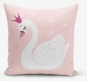 Față de pernă cu amestec din bumbac minimalist cushion covers swan, 45 x 45 cm