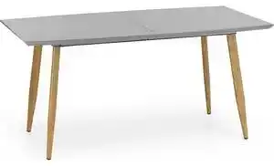 Masa cu picioare de lemn ruten, 160/200x90x76 cm