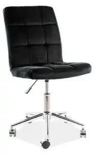 Scaun tapitat q-020, negru, 87x45-55x45x40