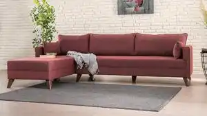 Favi Canapea de colț bella corner sofa left 1 - claret red Ofertă