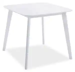 Masa pentru bucatarie sigma, alba, lemn/mdf, 80x80x75