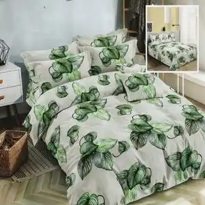 Favi Lenjerie de pat dublu finet cu 6 piese, pucioasa, m297 Ofertă