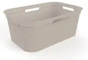 Coș de rufe din plastic bej 41 l brisen - rotho