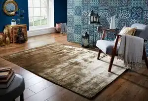 Covor, flair rugs, cairo bronze, 160 x 230 cm, viscoza, maro