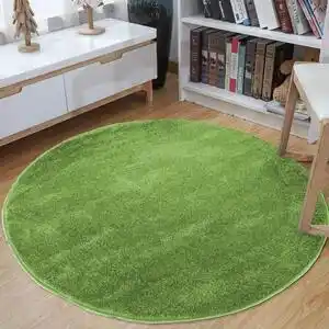 Covor rotund de culoare verde lăţime: 60 cm | lungime: 60 cm