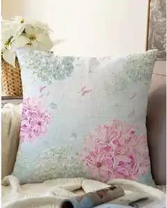 Față de pernă din amestec de bumbac minimalist cushion covers peony, 55 x 55 cm