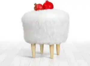 Favi Taburet tapițat fox - white Ofertă