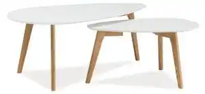 Favi Masute living albe nolan b, lemn si mdf,116x66x45 cm Ofertă