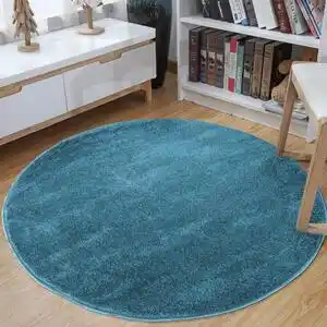 Covor rotund de culoare albastră lăţime: 60 cm | lungime: 60 cm