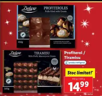 Lidl Profiterol / Tiramisu Ofertă