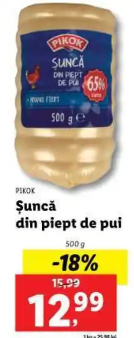 Lidl Şuncă din piept de pui Ofertă