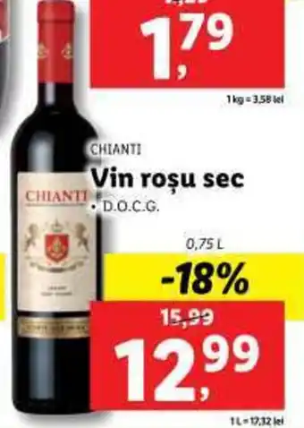 Lidl Vin roşu sec Ofertă