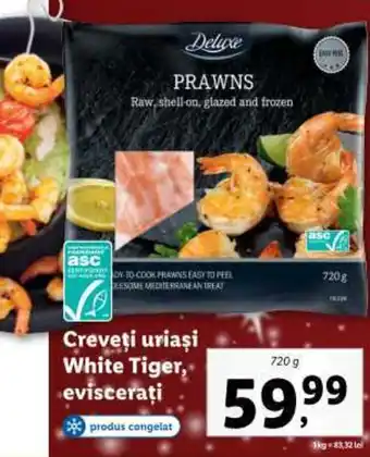 Lidl Creveţi uriaşi White Tiger, eviscerați Ofertă