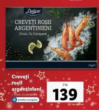 Lidl CREVEȚI ROȘII ARGENTINIENI Ofertă