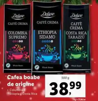 Lidl Cafea boabe de origine Ofertă