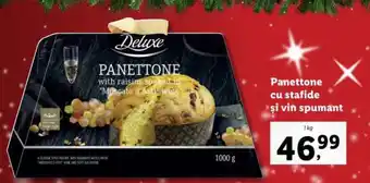 Lidl PANETTONE cu stafide şi vin spumant Ofertă