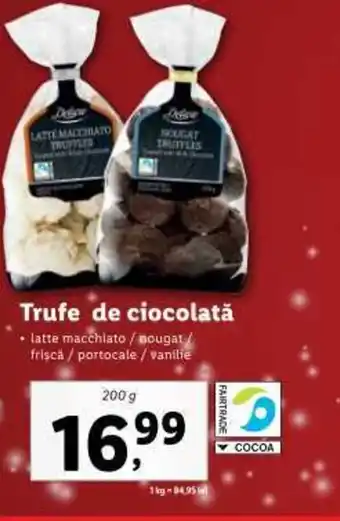 Lidl Trufe de ciocolată Ofertă
