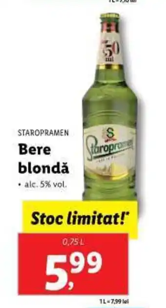 Lidl Bere blondă Ofertă