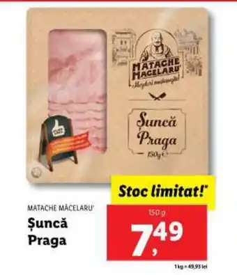Lidl Șuncă Praga Ofertă
