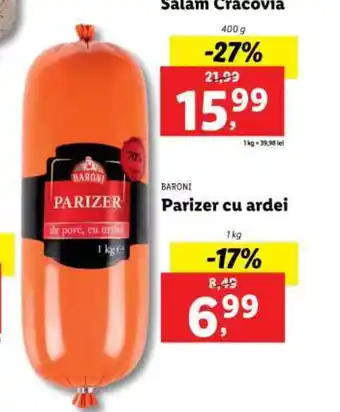 Lidl Parizer cu ardei Ofertă