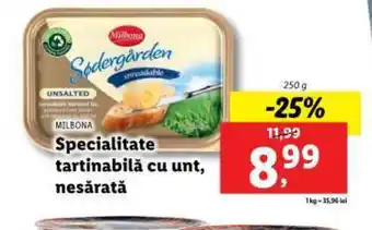 Lidl Specialitate tartinabilă cu unt, nesărată Ofertă