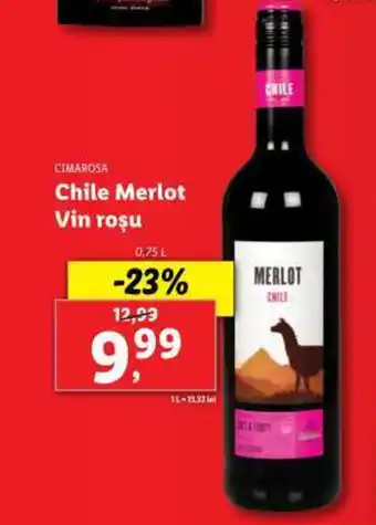Lidl Chile Merlot Vin roşu Ofertă