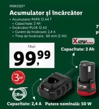 Lidl Acumulator şi încărcător Ofertă