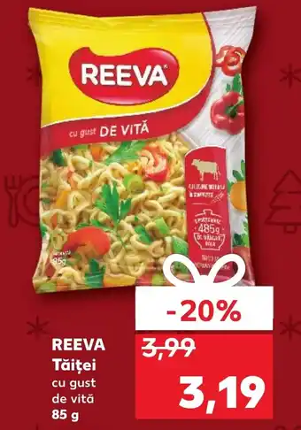 Kaufland REEVA Tăiței cu gust de vită 85 g Ofertă