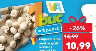 Kaufland Ciuperci albe pentru grill Ofertă