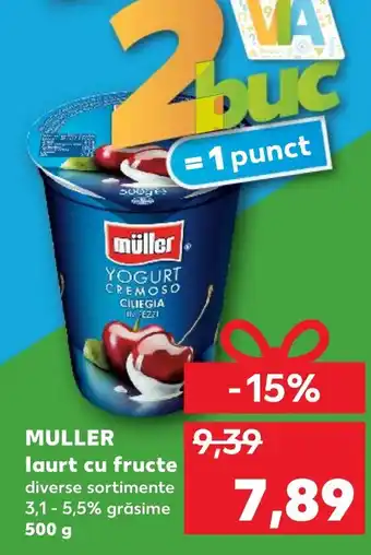 Kaufland MULLER laurt cu fructe Ofertă