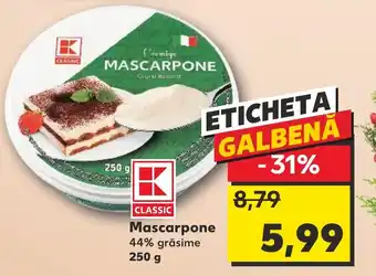 Kaufland Mascarpone 44% grăsime Ofertă