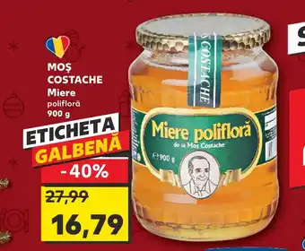 Kaufland MOŞ COSTACHE Miere polifloră 900 g Ofertă