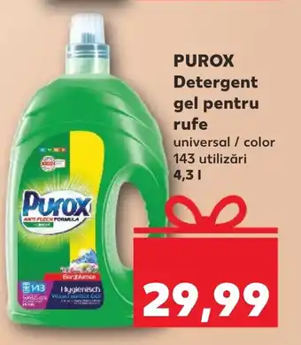 Kaufland PUROX Detergent gel pentru rufe universal / color 143 utilizări 4,31 Ofertă