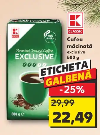 Kaufland Cafea măcinată exclusive 500 g Ofertă
