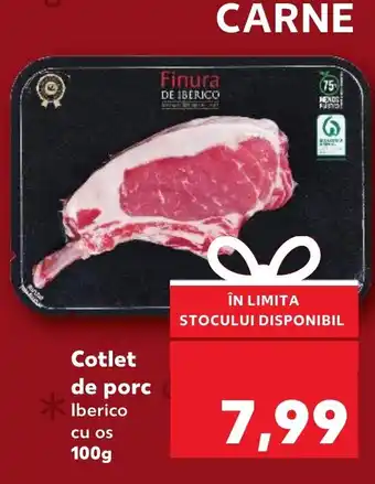 Kaufland Cotlet de porc Iberico Ofertă