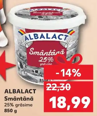 Kaufland ALBALACT Smântână 25% grăsime Ofertă